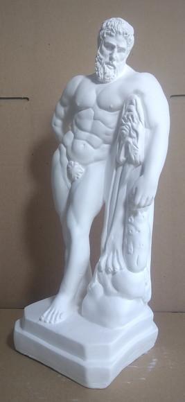 Hércules Imagem Hercules Escultura Hércules em Gesso Cru