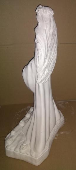 Iemanjá Imagem Yemanja em Gesso Cru Grande 43cm