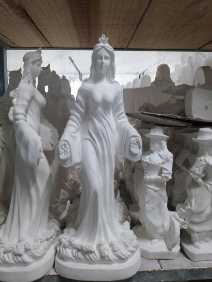Iemanjá Imagem Yemanja Escultura em Gesso Cru
