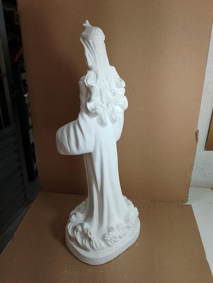 Iemanjá Imagem Yemanja Escultura em Gesso Cru