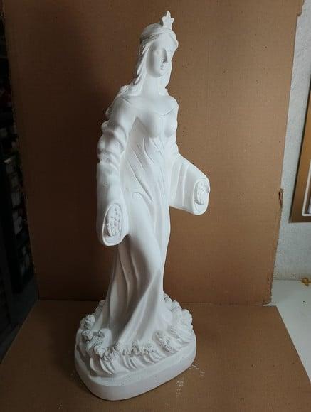 Iemanjá Imagem Yemanja Escultura em Gesso Cru