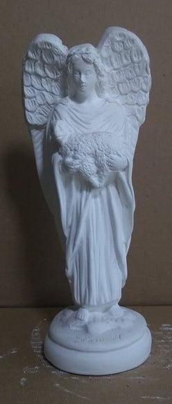 Imagem Anjo Camael Escultura em Gesso Cru para Pintar