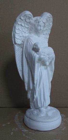 Imagem Anjo Camael Escultura em Gesso Cru para Pintar