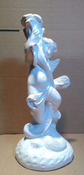 Imagem Anjo Itália Escultura Anjo em Gesso Cru para Pintar