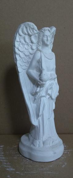 Imagem Anjo Rafael Escultura em Gesso Cru para Pintar