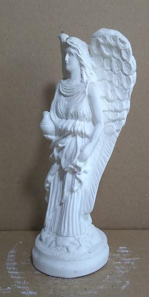 Imagem Anjo Rafael Escultura em Gesso Cru para Pintar