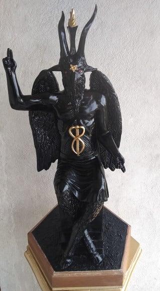 Imagem Bafomé Baphomet Escultura Exu Belzebu