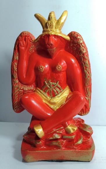 Imagem Bafomé Escultura Baphomet Estatua Exu Belzebu