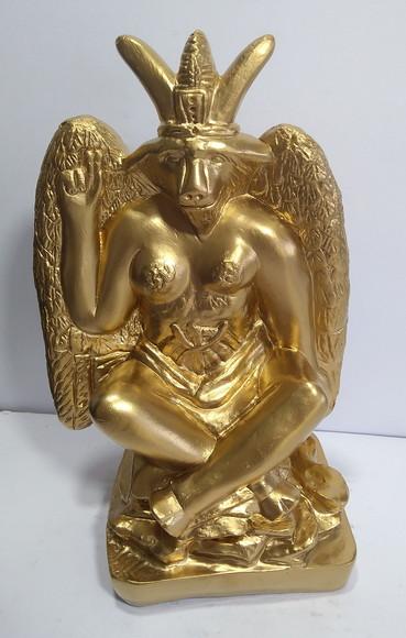 Imagem Bafomé Escultura Baphomet Estatua Exu Belzebu