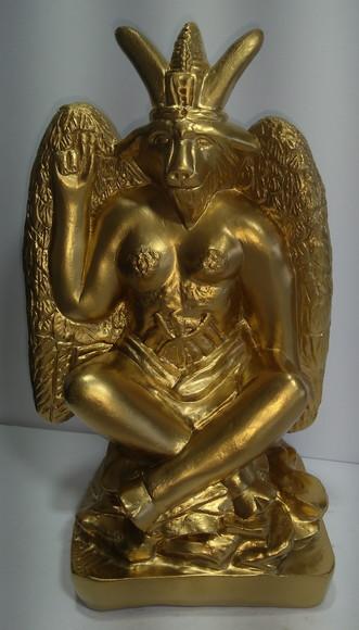 Imagem Bafomé Escultura Baphomet Estatua Exu Belzebu
