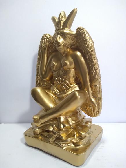Imagem Bafomé Escultura Baphomet Estatua Exu Belzebu