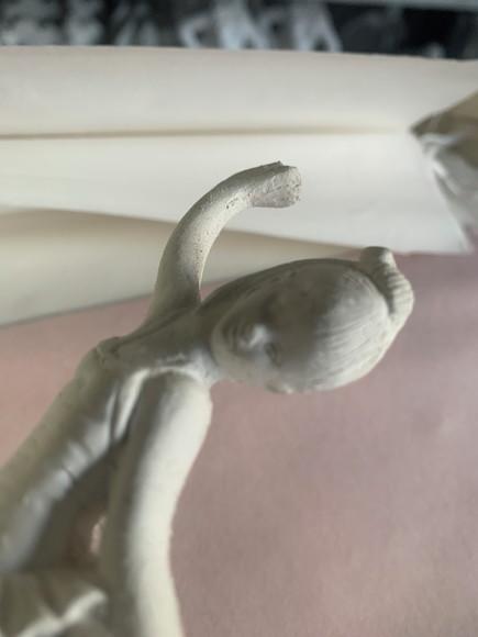 Imagem Bailarina Escultura em Gesso Cru para Pintar
