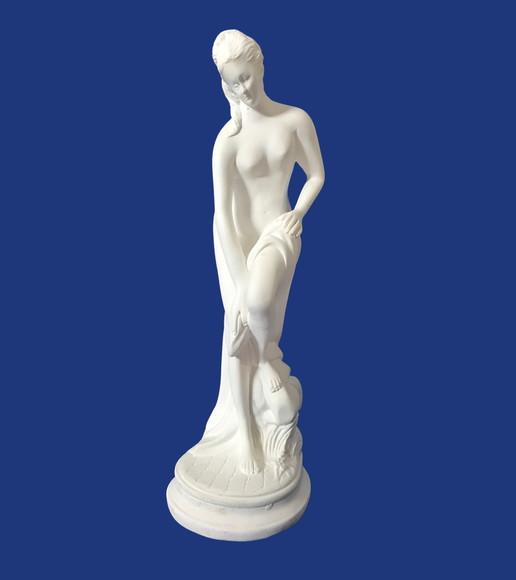 Imagem Banhista Escultura em Gesso Cru para Pintar