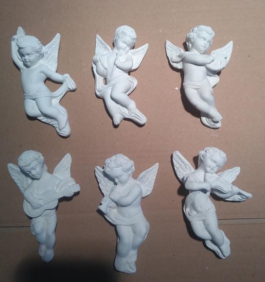 Imagem Banda de Anjos Cantores em Gesso para Pintar