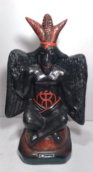 Imagem Baphomet Bafomé Escultura Exu Belzebu Pintura Escolhe