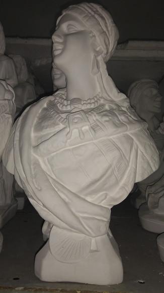 Imagem Busto Cigana do Oriente Escultura Cigana Árabe 40cm
