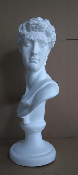Imagem Busto David de Michelangelo em Gesso Cru para Pintar