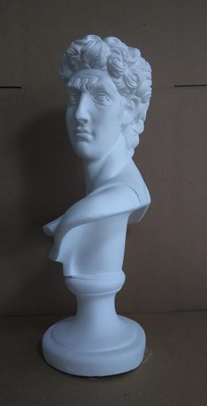 Imagem Busto David de Michelangelo em Gesso Cru para Pintar