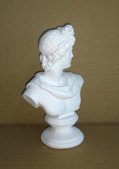 Imagem Busto Deus Grego Davi Eros Escultura Pequena 14cm