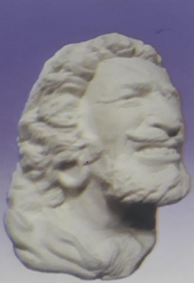 Imagem Busto Pirata Cigano Escultura em Gesso para Pintar