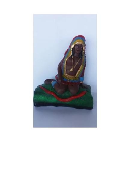 Imagem Cabocla Jurema do Rio Escultura em Gesso 100% Puro