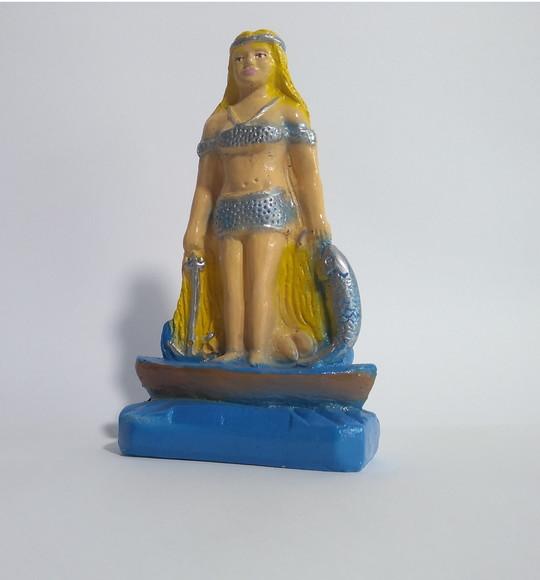 Imagem Cabocla Mariana Escultura Gesso Estatua Pequena
