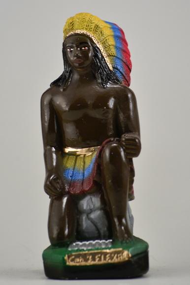 Imagem Caboclo Sete Flechas Escultura 100% em Gesso Puro