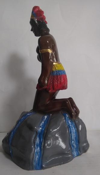 Imagem Caboclo Sete Cachoeiras Escultura 7 Cachoeira Grande