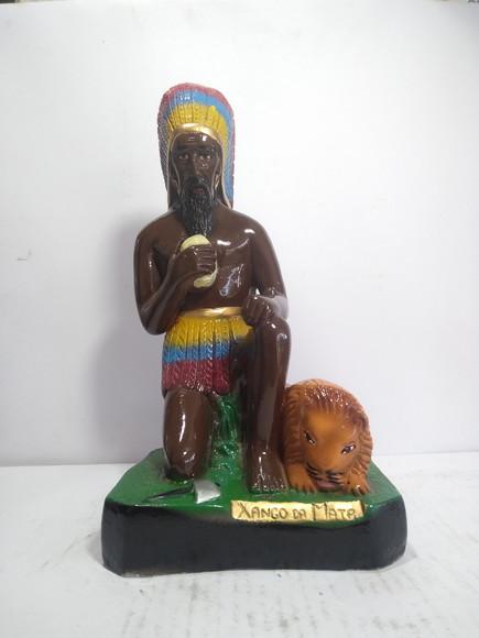 Imagem Caboclo Xango das Matas Escultura Xango das Matas
