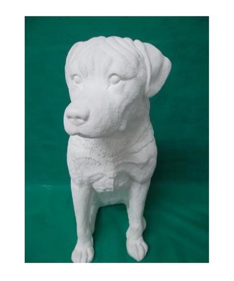 Imagem Cachorro Rottweiler para Pintar em Gesso Cru