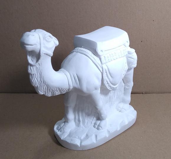 Imagem Camelo Escultura em Gesso Cru Camelo de Presépio 20cm