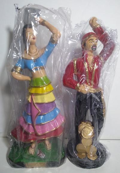 Imagem Casal de Ciganos Cigana 7 Saias Cigano do Ouro