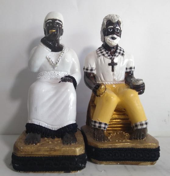 Imagem Casal Preto Velho Pai Benedito e Mãe Benedita