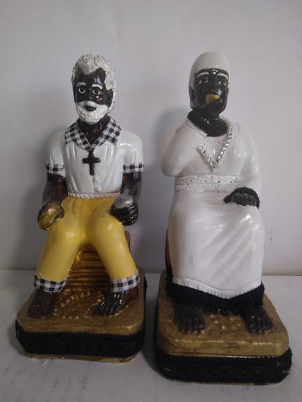 Imagem Casal Preto Velho Pai Benedito e Mãe Benedita