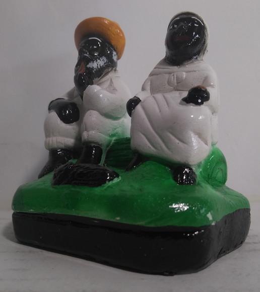 Imagem Casal Preto Velho Pai João e Mãe Maria Juntos Pequena