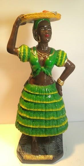 Imagem Chica Baiana Escultura Mestra Baiana c/ Tabuleiro