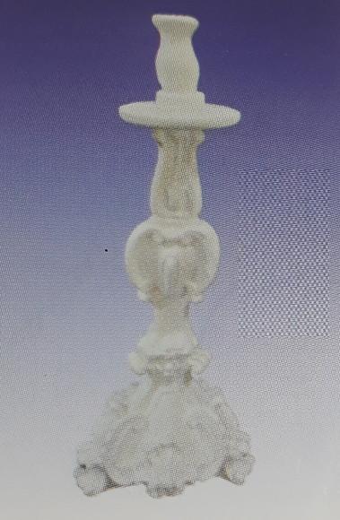 Imagem Castiçal Colonial Escultura em Gesso Cru para Pintar