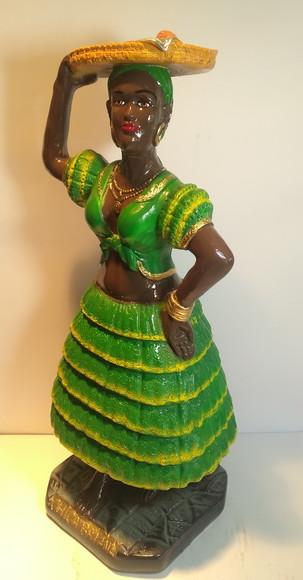 Imagem Chica Baiana Escultura Mestra Baiana c/ Tabuleiro