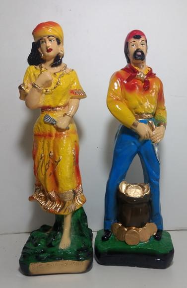 Imagem Cigana Carmencita + Cigano do Ouro Carmecita Vladimir