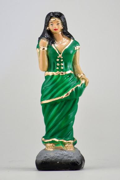 Imagem Cigana Esmeralda Escultura em Gesso Natural Grande