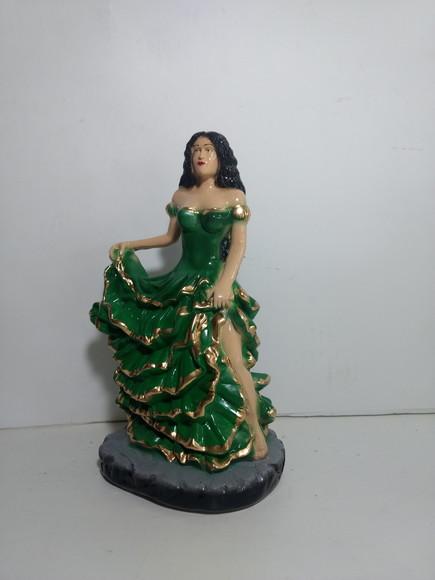 Imagem Cigana Esmeralda Escultura Nova Cigana Esmeralda 24cm
