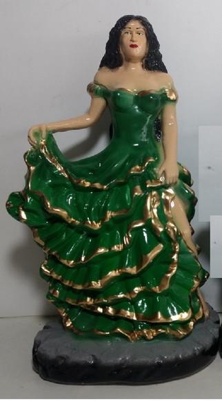 Imagem Cigana Esmeralda Escultura Nova Cigana Esmeralda 24cm