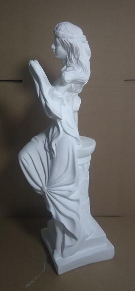 Imagem Cigana Espanhola Escultura em Gesso Cru para Pintar
