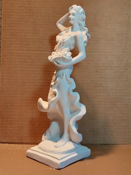 Imagem Cigana Sarita Escultura Cigana sem Nome em Gesso Cru