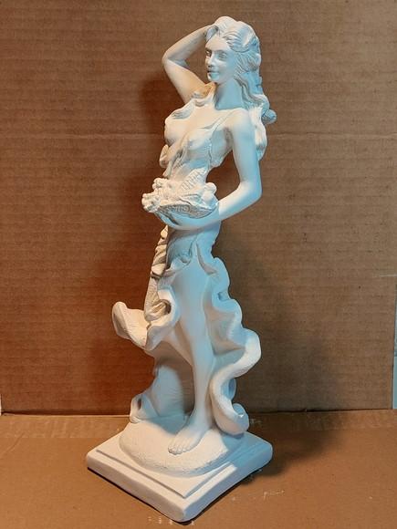 Imagem Cigana Sarita Escultura Cigana sem Nome em Gesso Cru