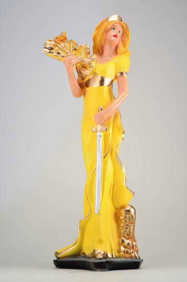 Imagem Cigana Yansã Co Leque Escultura 100% em Gesso