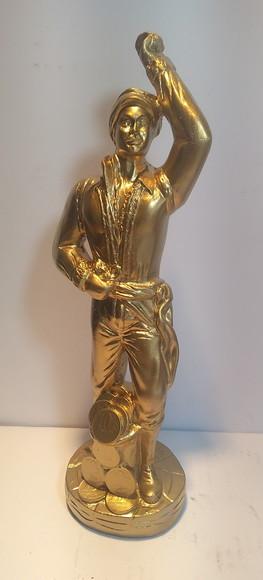 Imagem Cigano do Ouro Escultura do Cigano Vladimir c/ Moedas