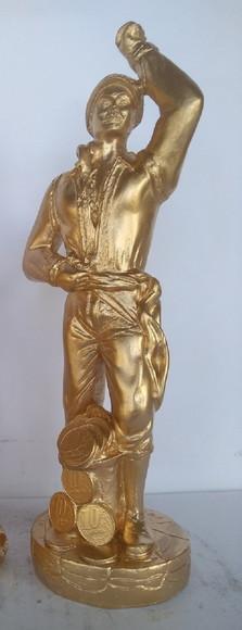Imagem Cigano do Ouro Escultura do Cigano Vladimir c/ Moedas