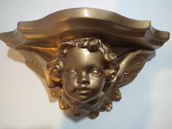 Imagem Console com Anjo Escultura Suporte P/colocar N Parede