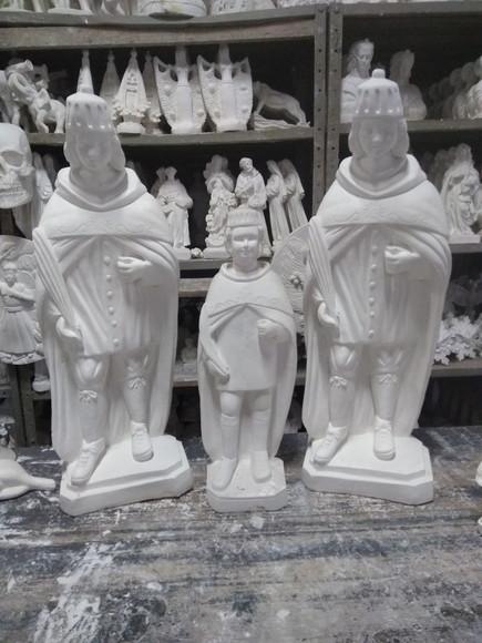 Imagem Cosme Damião 60cm e Doum 40cm 3 Esculturas Grandes